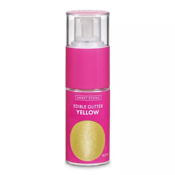 Yellow Glitter Pump
